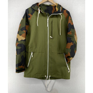 ARMADA Gypsum Jacket Womens S Parka Camo Hoodie Full Zip Ski Snowboard Green